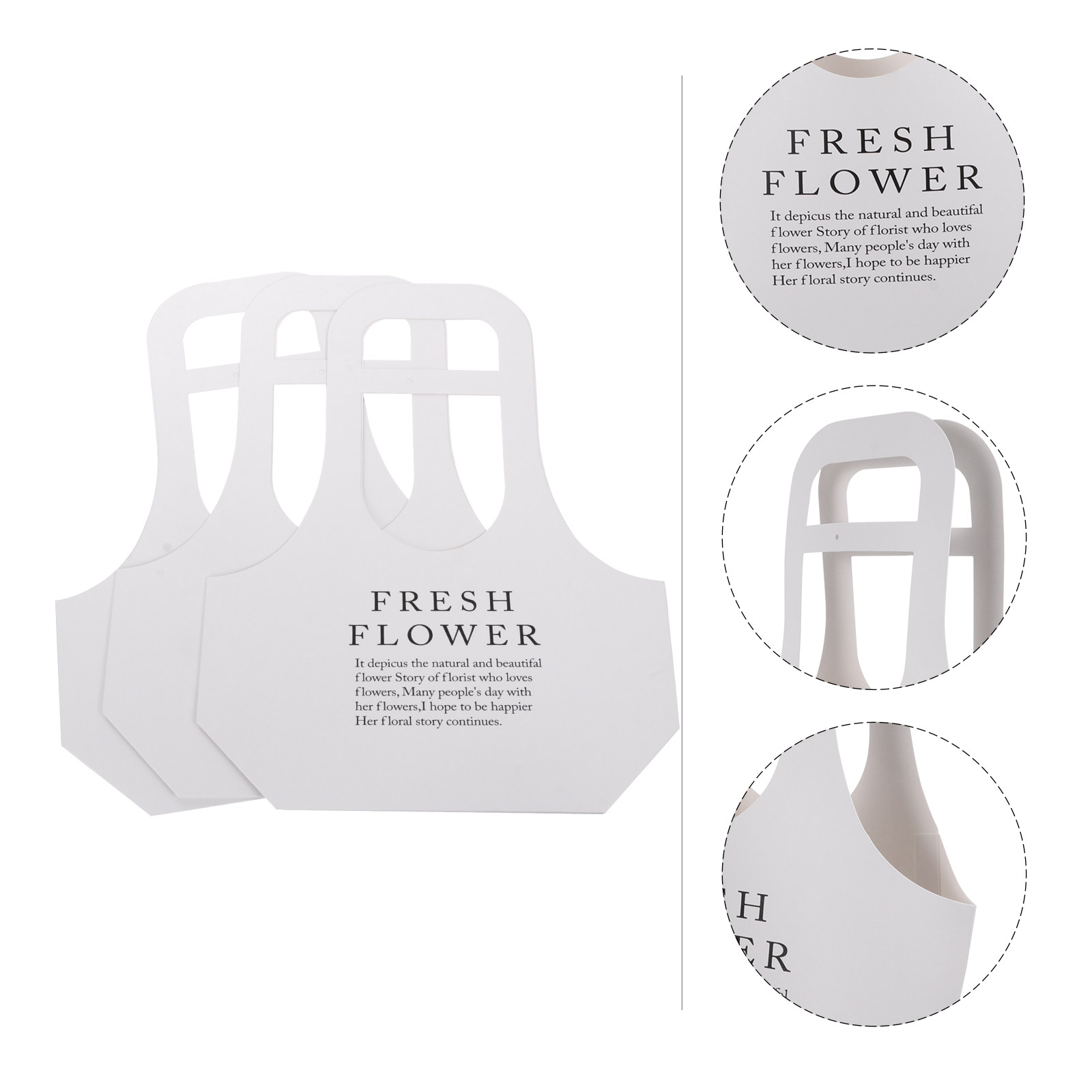 Flower Wrap Kraft - 3 шт. Премиум-пакеты для упаковки цветов,