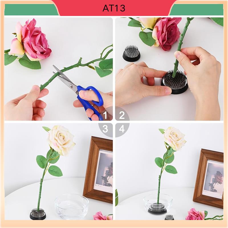 Flower Frog Pin - AT13 8-упак. Цветочная лягушка 1,3-дюймовые круглые