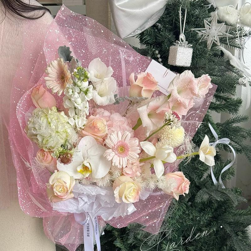 Florist Supply Paper - Сетчатая бумага для упаковки букетов Snowflake