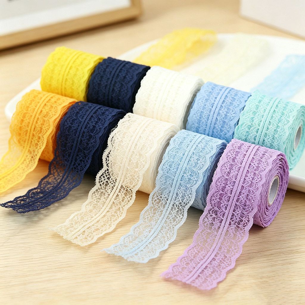 Ribbon Organza Roll - (5 ярдов/рулон) Белая кружевная тесьма 45