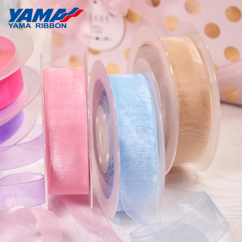 Ribbon Organza Roll - YAMA Прозрачная шелковая лента из органзы