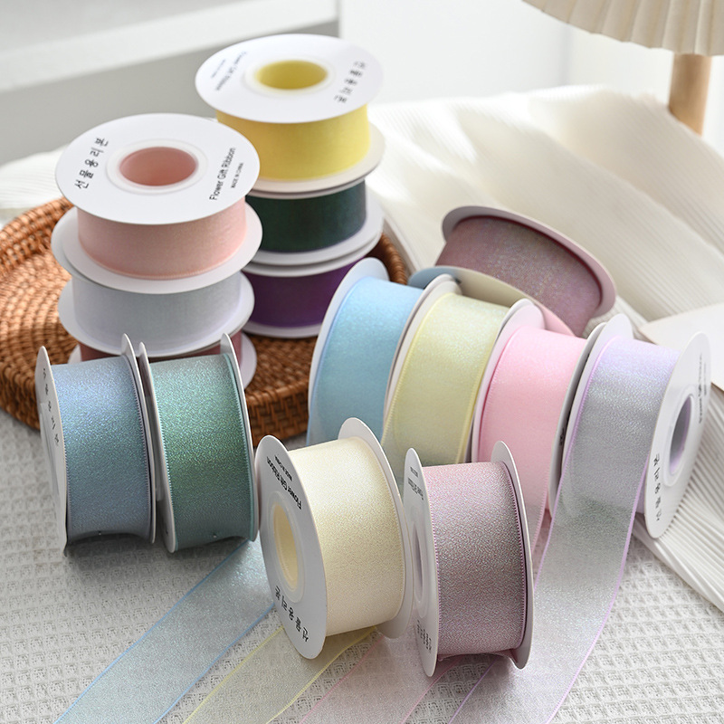 Ribbon Organza Roll - 10 ярдов рулона 4 см цветная