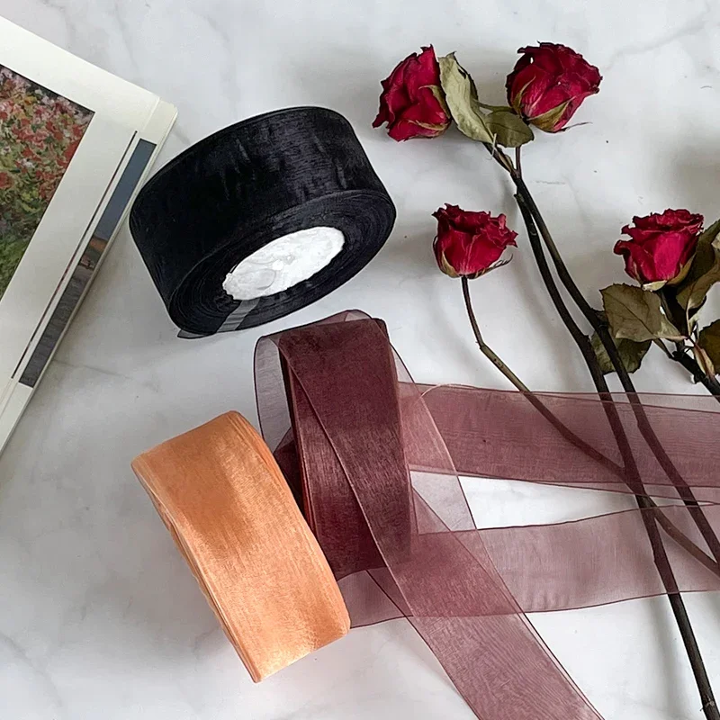 4 см шифоновая лента из органз – обзор и цена Ribbon Organza Roll