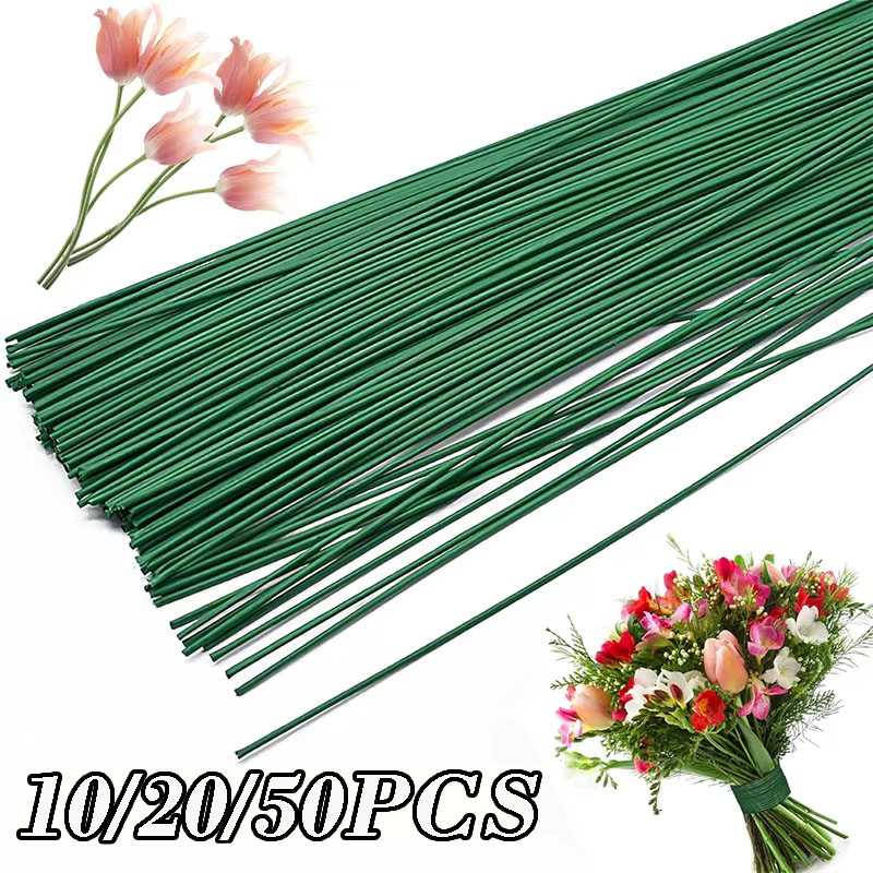 10/20/50 шт. искусственных цве – обзор и цена Wire Stem Florist
