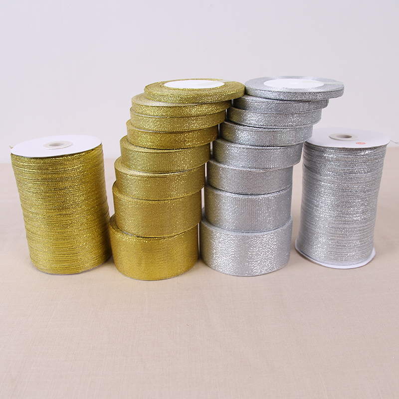 Золотая и серебряная лента руч – обзор и цена Ribbon Organza Roll