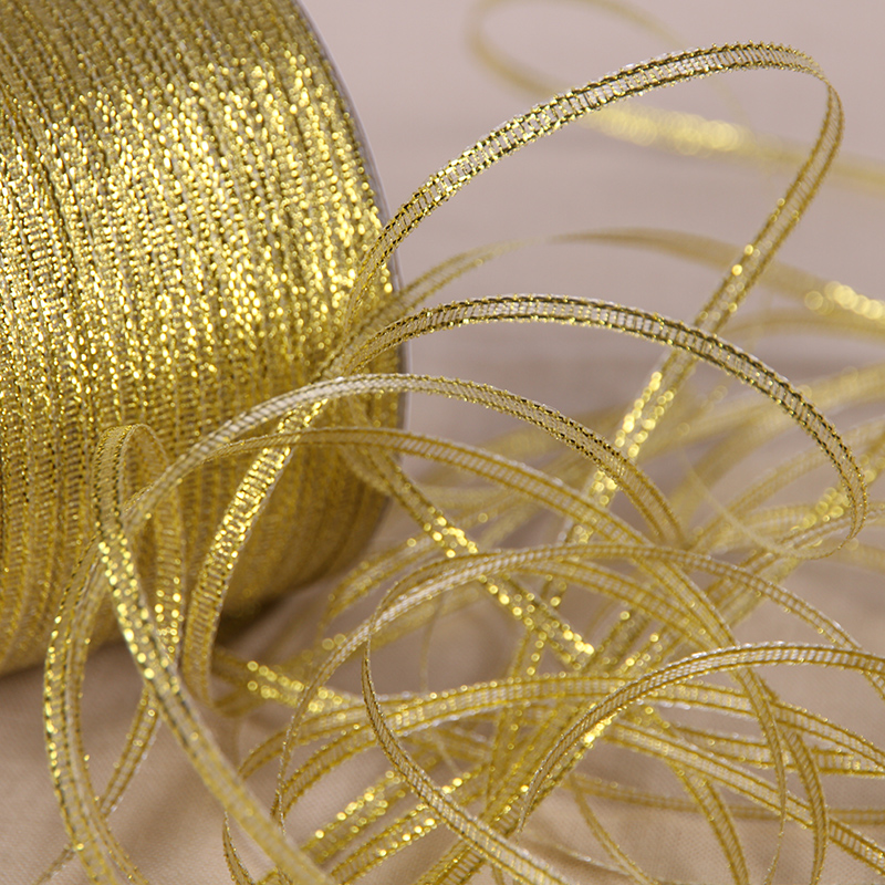 Золотая и серебряная лента руч – обзор и цена Ribbon Organza Roll