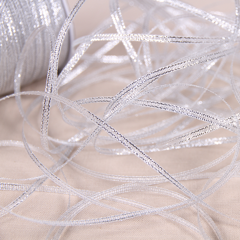 Золотая и серебряная лента руч – обзор и цена Ribbon Organza Roll